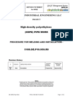 MS Procedure For HDPE Welding and Installation