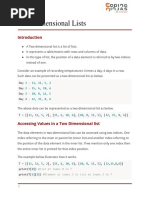 Python 2D Lists CN