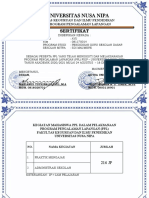 Sertifikat PPL Mahasiswa Unnusa Nipa