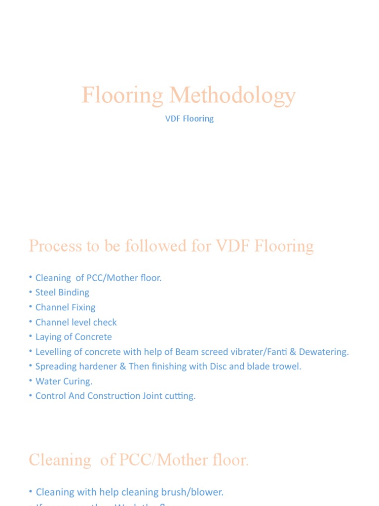 VDF Flooring Installation Process Guide | PDF