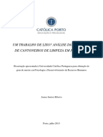 Análise das condições de trabalho dos Cantoneiros