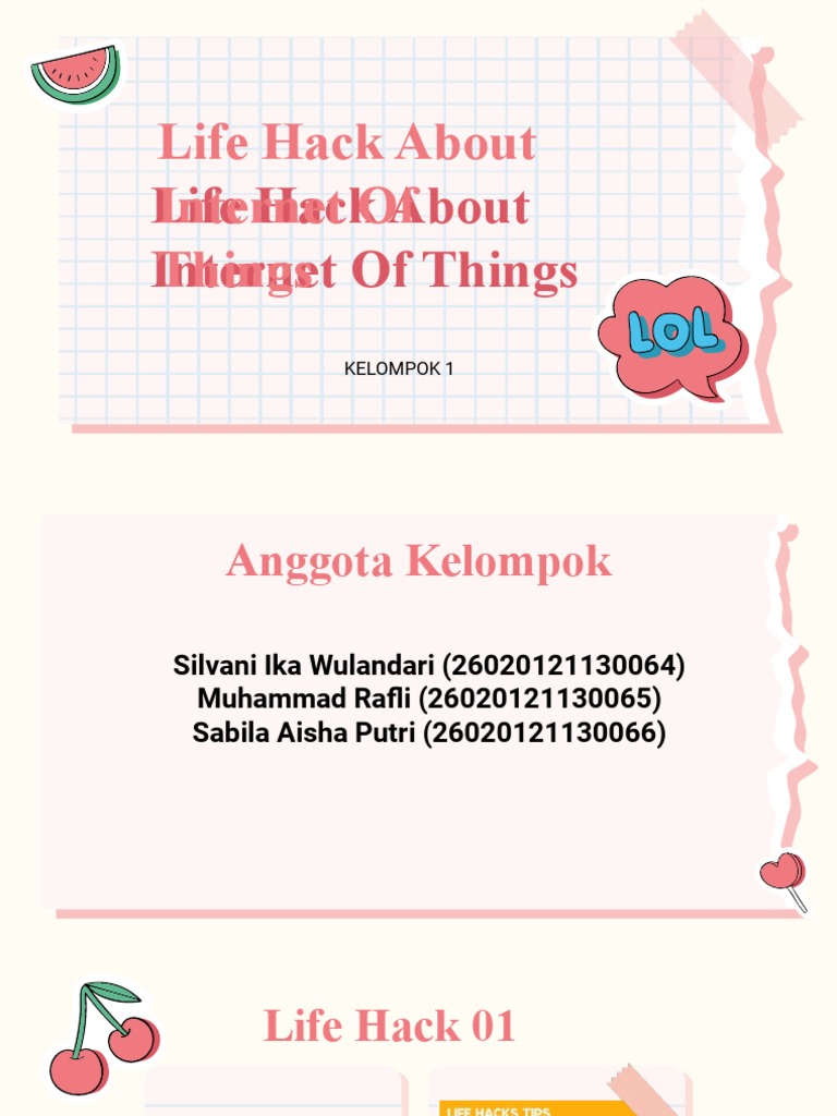 Iot Life Hack | PDF | Komputer | Teknologi & Rekayasa
