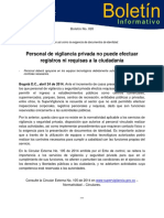 BOLETÃN 020 PERSONAL DE SEGURIDAD PRIVADA NO PUEDE REQUISAR 230414