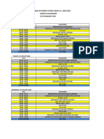 Halmahera TimeTable 25-29 Jan 2021