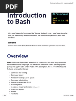 Introduction To Bash