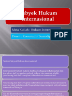 File PPt. Materi Kuliah Subyek Hukum Internasional Pertemuan Ke 3, Selasa, 20 O