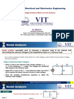 EEE1001 Basic Electrical and Electronics Engineering: Node Voltage Analysis, Mesh Current Analysis