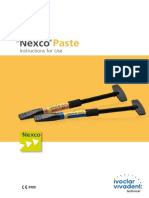 SR Nexco Resources IFUs SR Nexco Paste IFU