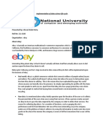 Presented By: Ahmad Abdul Rafay Roll No: 21L-6160 Organization: Ebay About Ebay