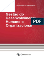 Gestão Do Desenvolvimento Humano e Organizacional - Livro Completo