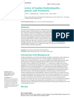 A Review of Lumbar Radiculopathy, Diagnosis, and Treatment