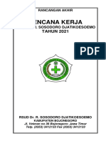 RENCANA KERJA RSUD Dr. R. Sosodoro Djatikoesoemo