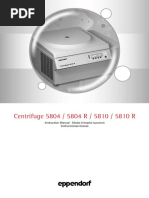 Eppendorf 5804R Centrifuge Manual