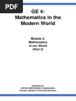 GE 4 - Mathematics in The Modern World M2