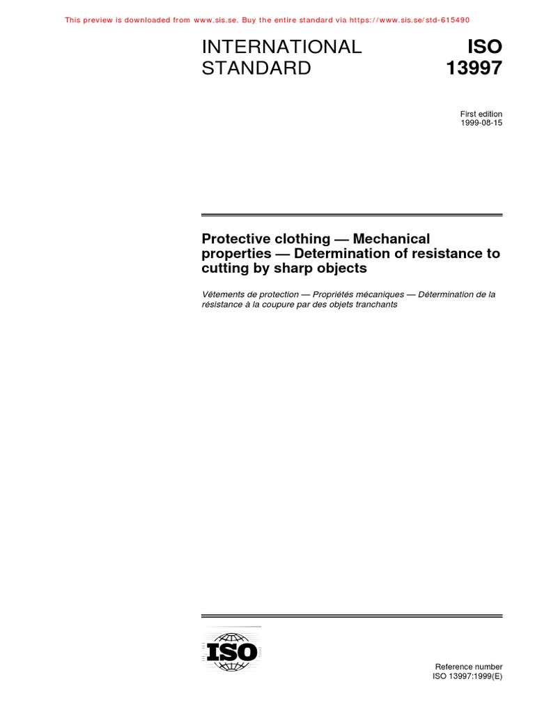 Iso 13997 en PDF | PDF | International Organization For Standardization