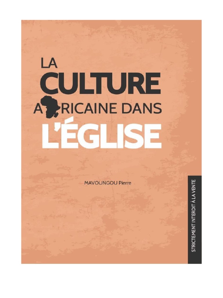 Histoire De L afrique Noire D hier à Demain Pdf Gratuit La Culture Africaine Dans L'église-1 | PDF | Jésus | Afrique