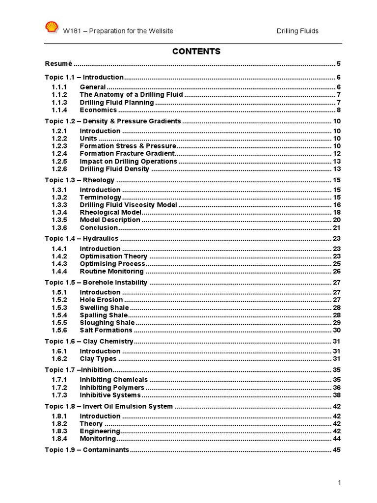Drilling Fluids Wellsite Prep Guide | PDF | Shear Stress | Viscosity