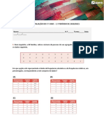 Avaliação 7o Ano 1o Período 2020/2021