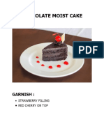 Chocolate Moist Cake: Garnish