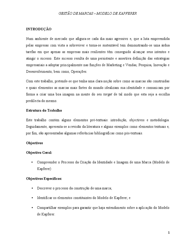 Modelo de Kapferer | PDF | Marca | Percepção