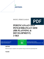 Modul1 - Pertemuan Tatap Maya 1 - Perencanaan Dan Pengembangan SDM