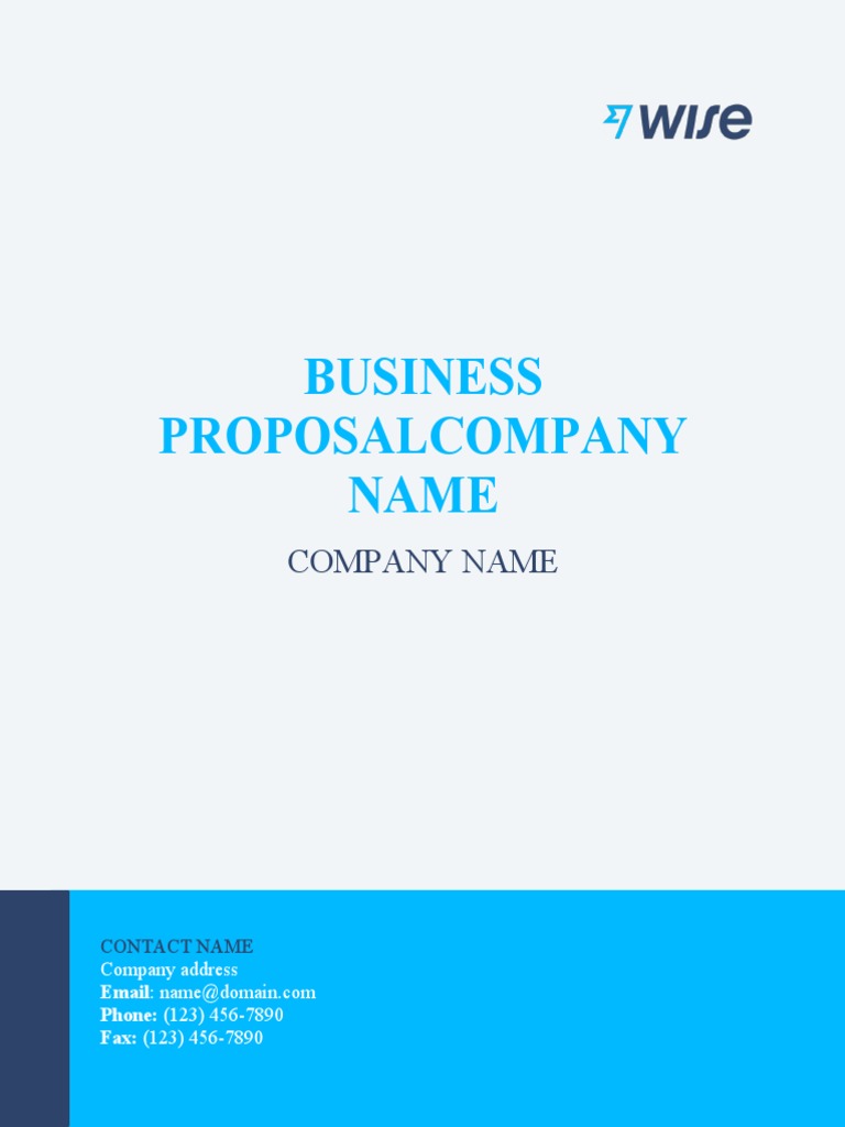 Business Proposal Template | PDF | Contractual Term | Communication