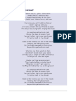 Goodbye Yellow Brick Road Paroles | PDF | Art | Young Adult