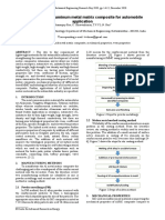 An Overview On Aluminum Metal Matrix Composite For Automobile Application