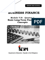 Business Finance: Basic Long-Term Financial Concepts