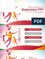 Badminton PPT: Add Your Organization Name