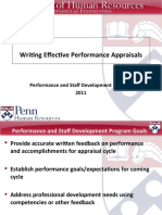 Writing Effective Performance Appraisals
