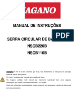 MANUAL DE INSTRUÇÕES PARA SERRA DE BANCADA