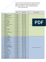 Daftar Nama Mahasiswa dan Jadwal Ujian Praktikum KMB