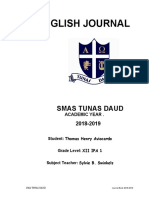 English Journal: Smas Tunas Daud