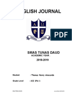 English Journal: Smas Tunas Daud