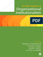 Royston Greenwood, Christine Oliver, Roy Suddaby, Kerstin Sahlin-Andersson - The SAGE Handbook of Organizational Institutionalism-SAGE Publications Ltd (2008)