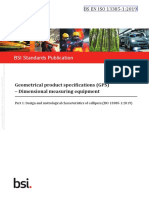 BS EN ISO 13385-1 2019 Geometrical Product Specifications (GPS) - Dimensional Measuring Equipment