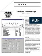 Serration Spline Design: Software For Windows