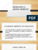 Designing A Learning Module