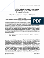 The Essential Oils Two Endemic Portuguese Thyme Species: Hoffmanns. Link and L6pez R. Morales