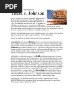 Download Texas v Johnson by Tyler Childs SN54380652 doc pdf