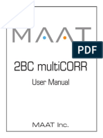 MAAT 2BC multiCORR User Manual