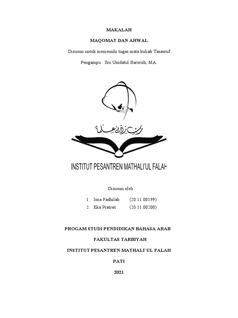 Maqamat dan Ahwal dalam Tasawuf | PDF | Filsafat | Agama & Spiritualitas