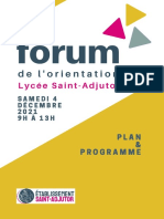 Plaquette Forum Orientation 2021