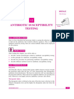 Antibiotic Susceptibility Testing: Notes