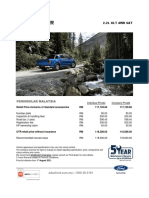 Ford Ranger 2.2l XLT 4wd 6at (Aug2021) PM