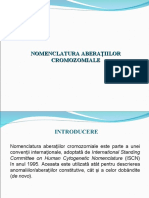 Nomenclatura Aberatiilor Cromozomiale - MBM, 2019