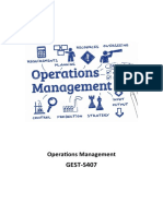 GEST-S407: Operations Management