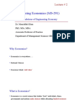 Engineering Economics (MS-291) : Lecture # 2