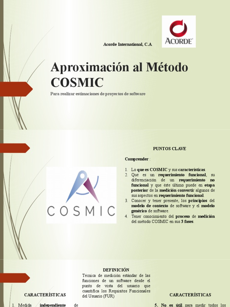 Estimación de Software con COSMIC | PDF | Software | Medición